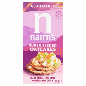 Nairns Gf Super Seeded Oatcakes 180g Image