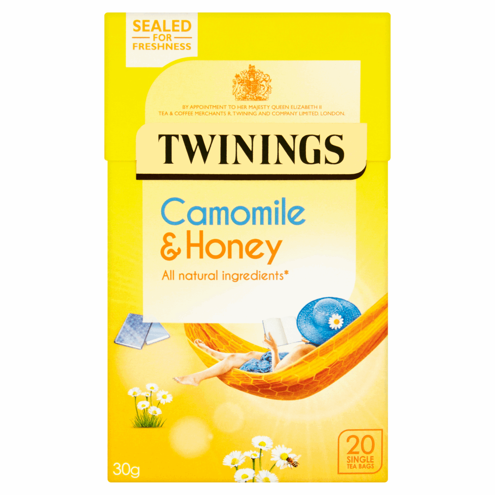 Twinings Camomile And Honey 20 Single Tea Bags 30g By British Store Online