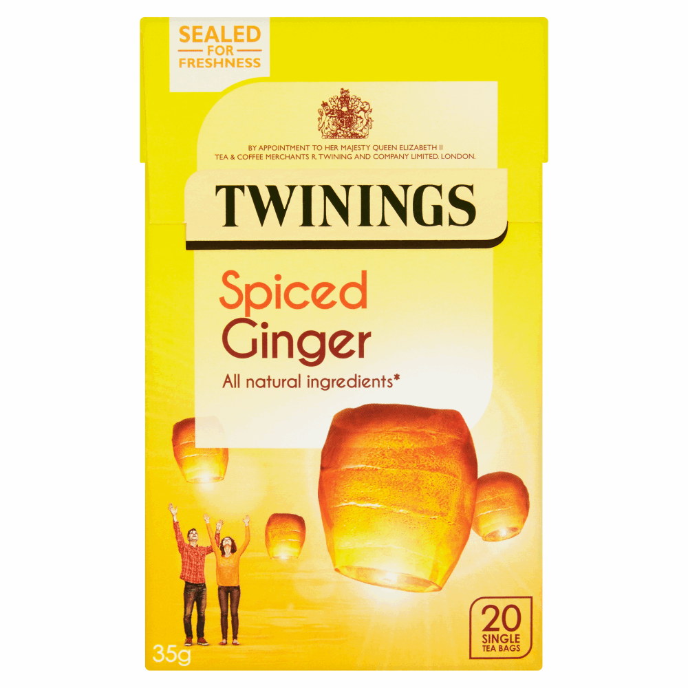 Twinings Spiced Ginger 20 Single Tea Bags 35g By British Store Online 7559