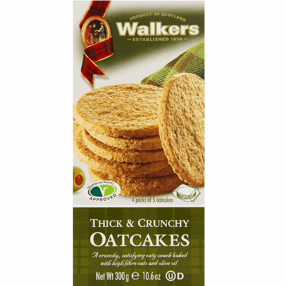 Walkers Oatcakes With Bran 300g by British Store Online