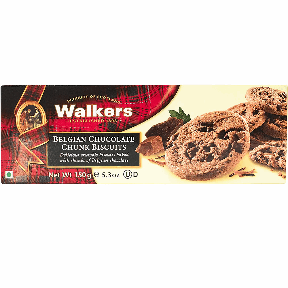 Walkers Cookies Chocolate Chunk 150g by British Store Online