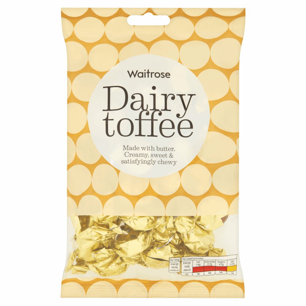 Waitrose Dairy Toffee 225g by British Store Online