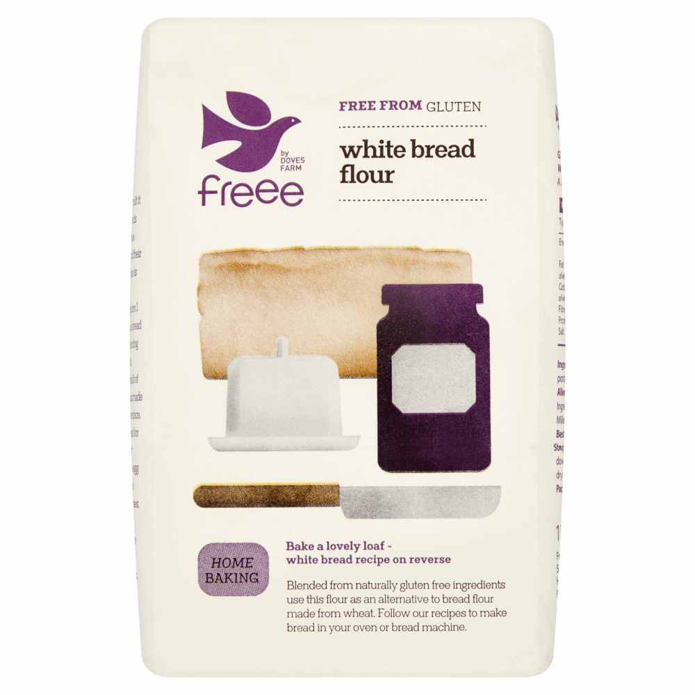 FREEE by Doves Farm White Bread Flour Free From Gluten 1kg by British