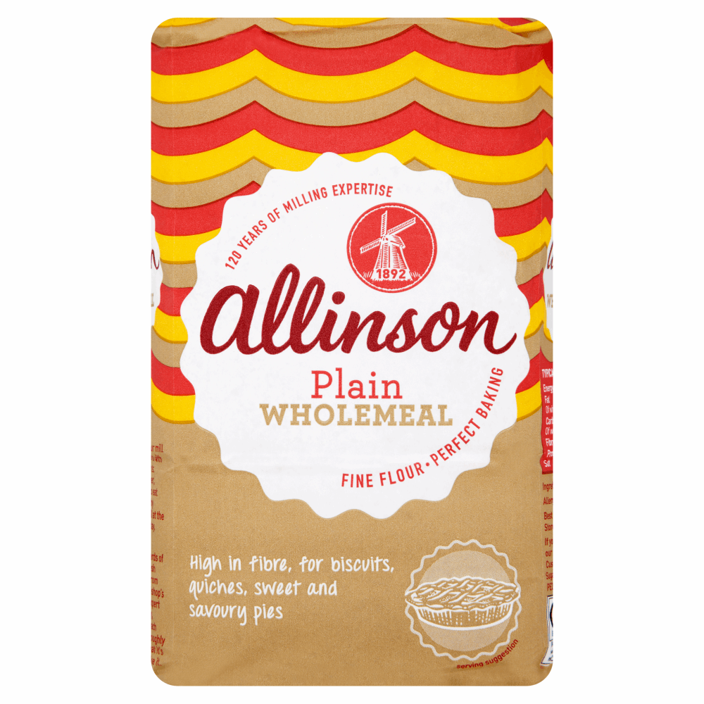 Allinson Plain Wholemeal Flour 1kg by British Store Online