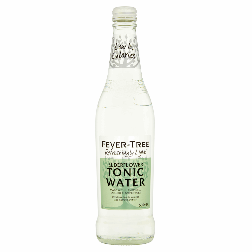 FeverTree Refreshingly Light Elderflower Tonic Water 500ml by British