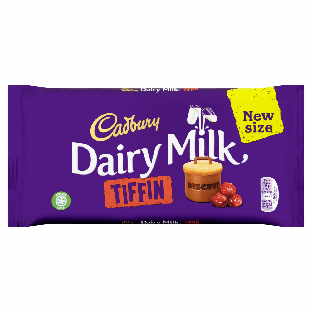 Cadbury Dairy Milk Tiffin Chocolate Bar 200g by British Store Online