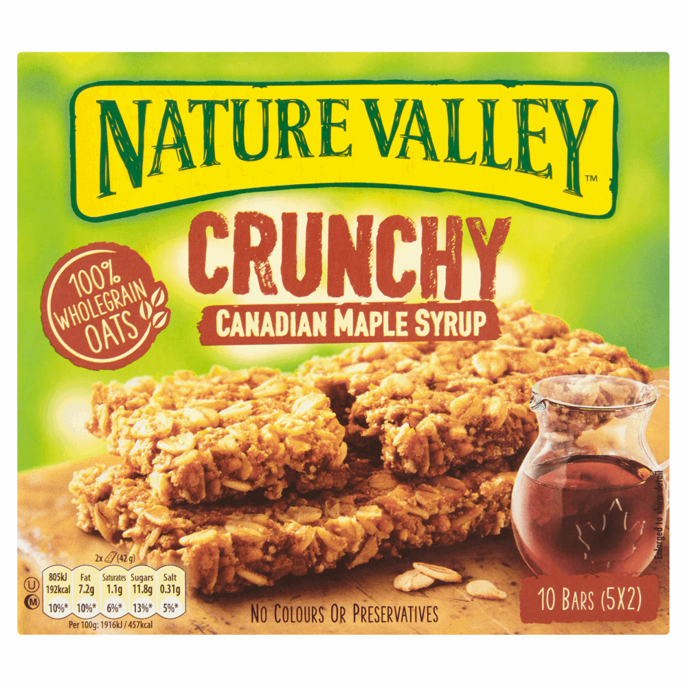 Nature Valley Crunchy Canadian Maple Syrup Bars 5 x 42g (210g) by