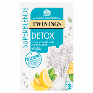 Twinings Superblends Detox Lemon & Ginger with Burdock Root & Fennel 20s Image