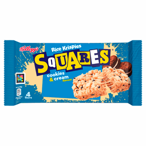 Kellogg's Rice Krispies Squares Cookies & Cream Flavour 4 x 34g (136g) Image