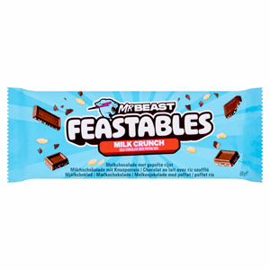 Feastables Mr Beast Milk Crunch Milk Chocolate with Puffed Rice 60g Image