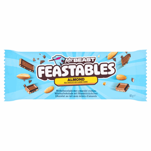 Feastables Mr Beast Almond Milk Chocolate with Almond Chunks 60g Image