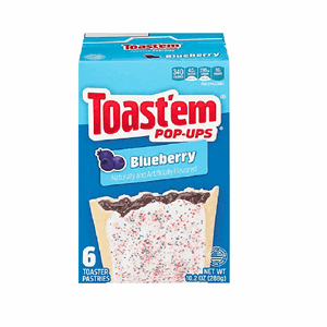 Toast'em Pop-Ups 6 Blueberry Toaster Pastries 288g Image