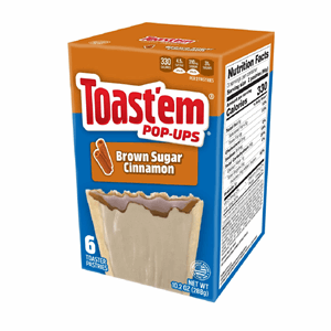 Toast'em Pop-Ups 6 Brown Sugar Cinnamon Toaster Pastries 288g Image