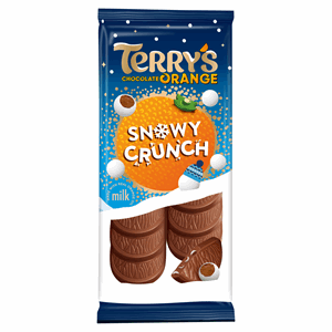 Terry's Chocolate Orange Snowy Crunch Tablet 90g Image