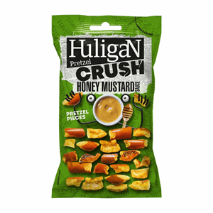 Huligan Pretzel Crush Honey Mustard Pretzel Pieces 65g Image