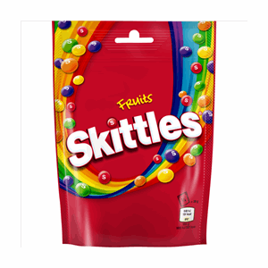 Skittles Vegan Chewy Sweets Fruit Flavoured Pouch Bag 136g Image