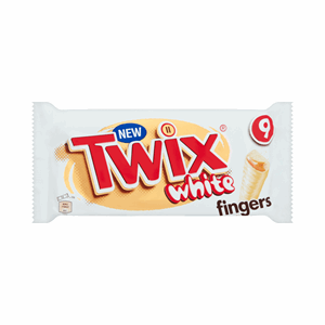 Twix Caramel & White Chocolate Fingers Biscuit Snack Bars Multipack 9x20g Image