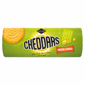 Jacob's Cheddars Cheese & Pickle Flavour Cheese Biscuits 150g Image