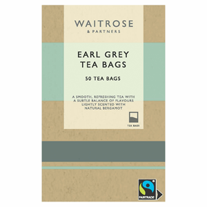 Waitrose Fairtrade Earl Grey Teabags 50s Image