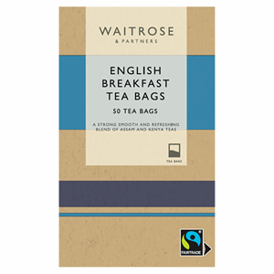 Waitrose Fairtrade English Breakfast Teab 50s Image