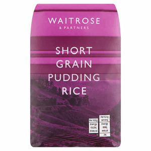 Waitrose Short Grain Pudding Rice 500g Image