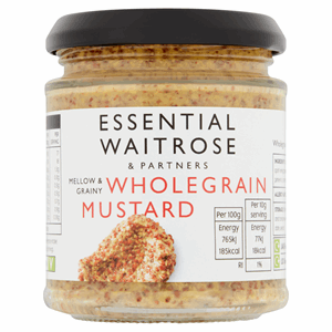 Essential Waitrose Wholegrain Mustard 185g Image