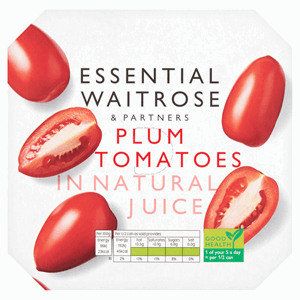 Essential Plum Tomatoes 4x400g Image