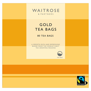 Waitrose Fairtrade Gold Teabags 80s Image