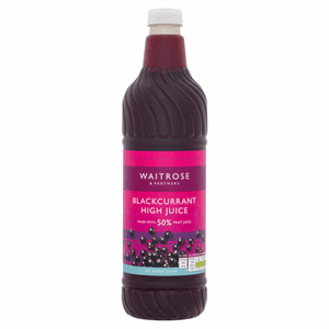 Waitrose Blackcurrant Juice High Juice No Added Sugar 1ltr Image