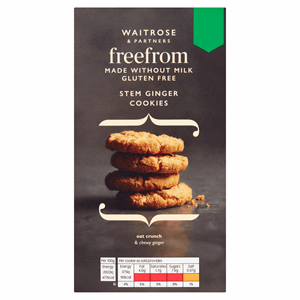 Waitrose Free From Gluten Stem Ginger Cookies 150g Image