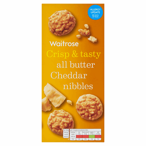 Waitrose All Butter Cheddar Cheese Nibbles 100g Image