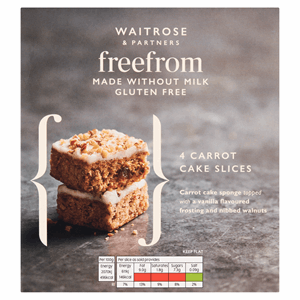 Waitrose Free From Gluten Carrot Cake Slices 118g Image