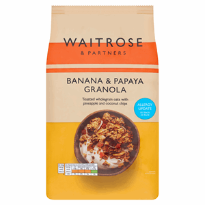 Waitrose Banana Papaya & Honey Granola 1kg Image