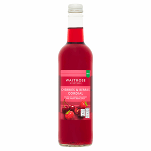 Waitrose Cherries & Berries Cordial 500ml Image