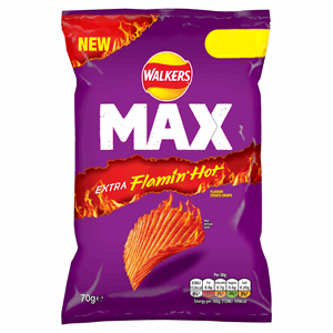 Walkers Max Xtra Flamin Hot 70g Image