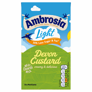 Ambrosia Ready To Serve Light Devon Custard Carton 1kg Image