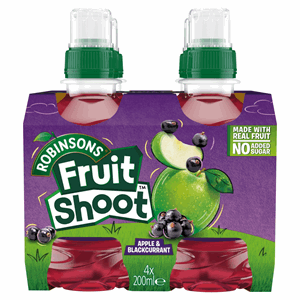 Robinsons Fruit Shoot Apple & Blackcurrant 4 x 200ml Image