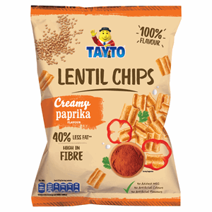 Tayto Creamy Paprika Flavour Lentil Chips 110g Image