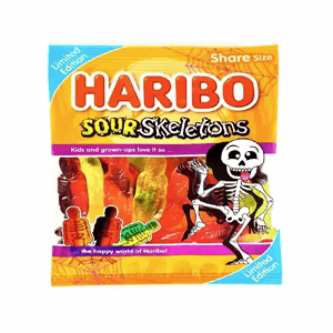 Haribo Sour Skeletons Clipstrip 160g Image