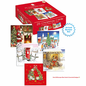 Boxed Christmas Cards Bumper Box 25 pack Image