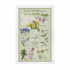 Ulster Weavers Cotton Tea Towel -Irish Wild Flowers Image