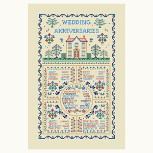 Ulster Weavers Cotton Tea Towel - Wedding Sampler Image