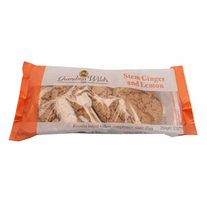 Grandma Wild's Stem Ginger & Lemon Cookie 5 Pack 250g Image