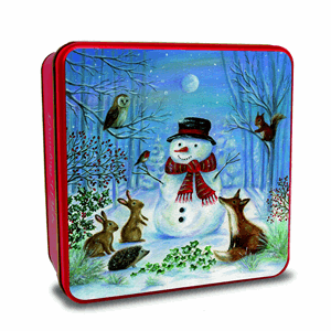 Grandma Wild's Embossed Snowman & Woodland Friends Tin 160g Image