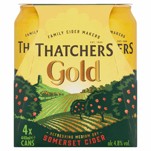 Thatchers Gold Cider 4 x 440ml Image