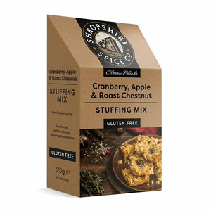 Shropshire Spice Co Gluten Free Cranberry, Apple & Roast Chestnut Stuffing Mix 120g Image