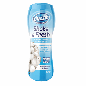 Duzzit Shake & Fresh Carpet Odour Neutraliser Fresh Linen 500g Image