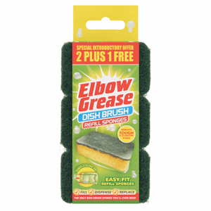 Elbow Grease 3 Dish Brush Refill Sponges Image