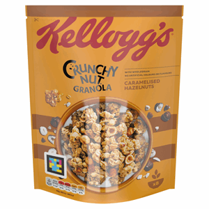 Kellogg's Crunchy Nut Caramelised Hazelnut Breakfast Granola 380g Image