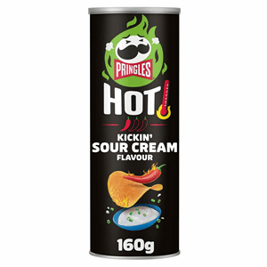 Pringles Hot Kickin Sour Cream 160g Image